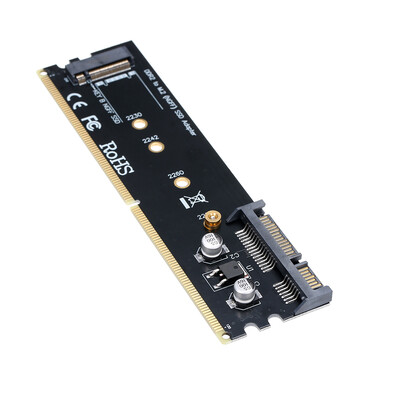 

DDR to M2 Hard Disk Adapter Card SATA to M2 NGFF B-key 2230224222602280 SSD Adapter DDR4 Memory Slot SSD Expansion Card