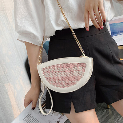 

Net red packet wild gas Messenger bag chain bag Sen female bag 2019 new fashion plaid shoulder bag