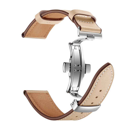 

〖Follure〗Butterfly buckle Leather Wrist Watch Strap Band For IWatch Apple Watch 4 44mm
