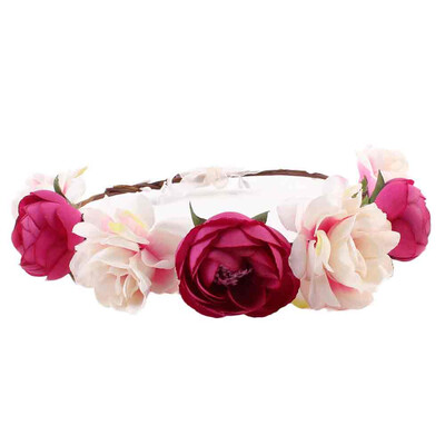 

〖Follure〗Women Bohemia Handmade Flower Hairband Wedding Wreath Bridal Headdress