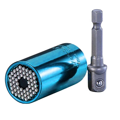 

〖Follure〗2Pcs Set Universal Socket Ratchet Wrench Sleeve Power Drill Adapter Repair Tool