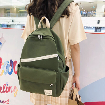 

A simple Japanese school backpack with an inswind backpack for the former Uzzang high school students