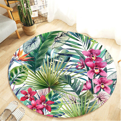 

〖Follure〗Botany Elements Blanket Round Bathroom carpet 60cm