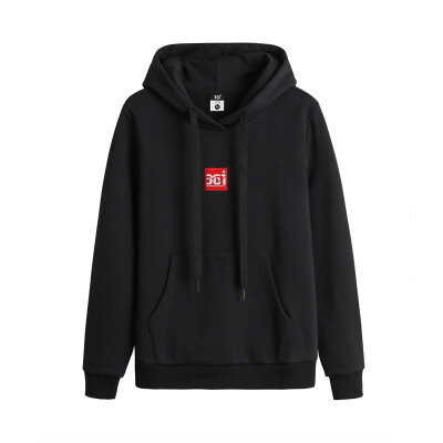 

361 degrees mens 2018 autumn new long-sleeved thin sweater hooded sportswear 651839806-4 basic black 2XL