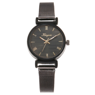 

RM Women Alloy Mesh Belt Casual Watch Geneva Simple Mesh Belt Watch