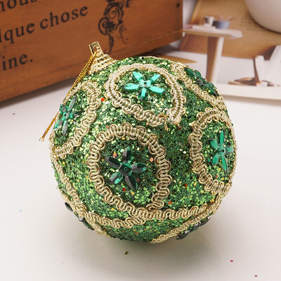 

Siaonvr Christmas Rhinestone Glitter Baubles Ball Xmas Tree Ornament Decoration 8CM