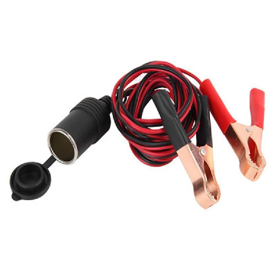 

Cigarette Lighter Battery Clip-on Car Cigarette Lighter Socket 50A 18AWG Adapter Car Battery Pump Alligator Extension Cord with Ba