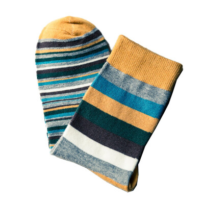 

Mens Funny Striped Cotton Socks Gift Idea Great Birthday & Party Gift
