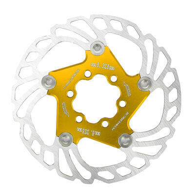 

140-F1 MTB Quick Down Bicycle Cooling Disc 7075 AL 5 Nails Floating Rotor