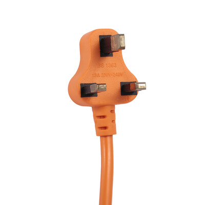 

Hexagon Charging Station Switched Socket Extension Adapter 4 USB Ports UK Plug 16MOrange