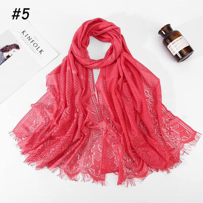 

Hui people hijab Muslim ladies headscarf wholesale 2019 new cross-border fashion lace scarf