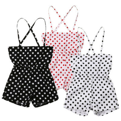 

Summer Toddler Kids Baby Girls Off Shoulder Rompers Jumpsuits Playsuit Shorts