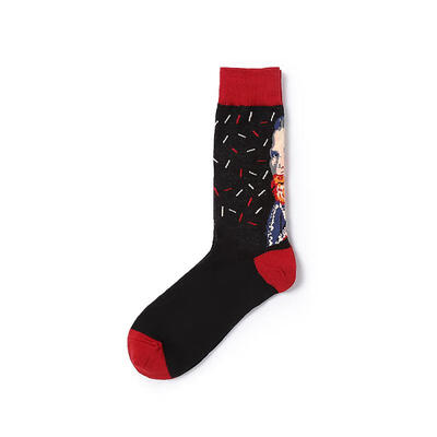 

Retro World Famous Painting Socks For Men Women Vintage Literary Abstract Oil Painting Cotton Tube Socks 1 Pair