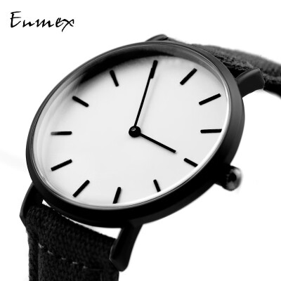 

Enmex Two-Needle Light&Thin Steel Woven Quality Watch Simple Calendar Mysterious Cold Watch