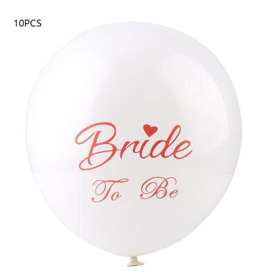 

Greensen 10PCS 12" White Bride To Be Latex Balloons Anniversary Wedding Party Decor Balloon