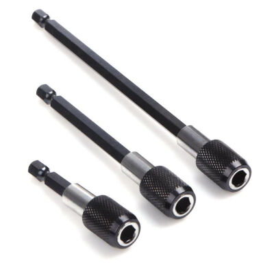 

3Pcs Magnetic Screwdriver Extension Quick Release 14 Hex Shank Holder Drill Bit