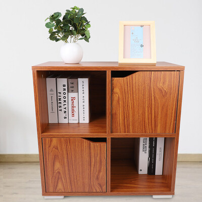

Greensen Cube 4 Grid Two-door Cell Locker Storage Cabinet Storage Box for Household Storage Carbinet Bedroom Storage Cabinet