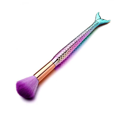 

Nail Soft Dust Cleaner Mermaid Handle Makeup Brush Acrylic UV Gel Powder Removal Manicure Tool
