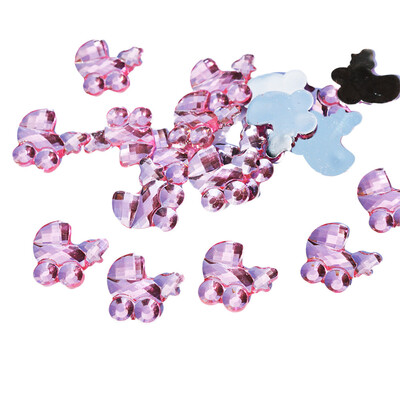 

Toponeto Acrylic Baby Baptis Rhinestones Confetti Table Baby Birthday Party Decoration