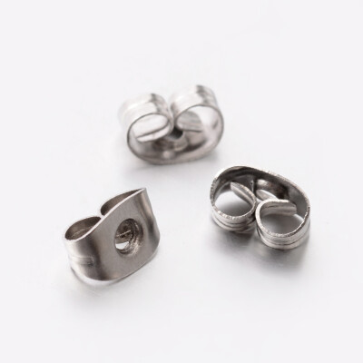 

304 Stainless Steel Ear Nuts Stainless Steel Color 6x4x3mm Hole 15mm