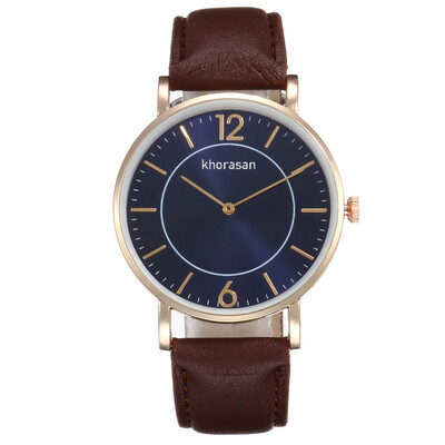

Womens fashion simple digital two-needle belt quartz hand
