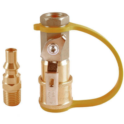 

Ball Shutoff Valve Propane Quick Connector Adapter Kit Natural Gas 14 Male