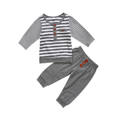 

Newborn Baby Girls Boy Top T-shirt Shirt Long Pants Clothes Outfits Set