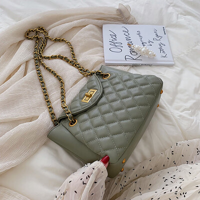 

Small fragrance bag female 2019 new summer small fresh fashion popular Messenger bag shoulder rhombic chain bag