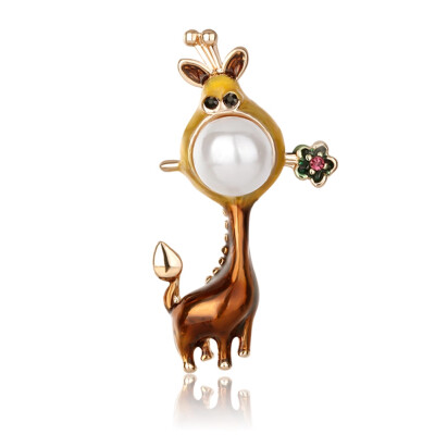 

Dinosaur penguin kangaroo giraffe Animal Brooches Enamel Jewelry Lapel Pins