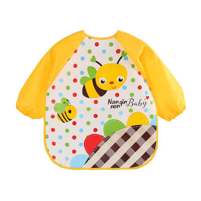 

baby clothes baby bib waterproof overalls childrens waterproof long-sleeved anti-clothing clothing to eat clothes baby bib