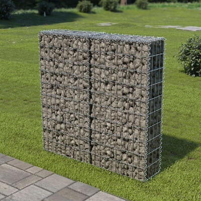 

Gabion Wall with Covers Galvanized Steel 394"x787"x394