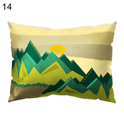 

Flower Leaf Bird Pillow Case Cushion Cover Sofa Bed Car Cafe Office Decoration