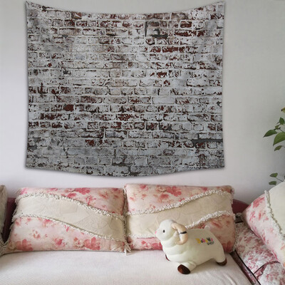 

Gobestart Retro Brick Print Print Home Tapestry Wall Hanging Wall Decoration 150x130cm