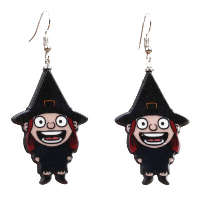

1 Pair Halloween Party Ghost Dangle Hoop Drop Earrings Women Ladies Jewelry