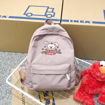 

Gugugan Girls schoolbag Korean version of senior high school students backpack Sen Department of Canvas Ins Shoulder Bag Girl