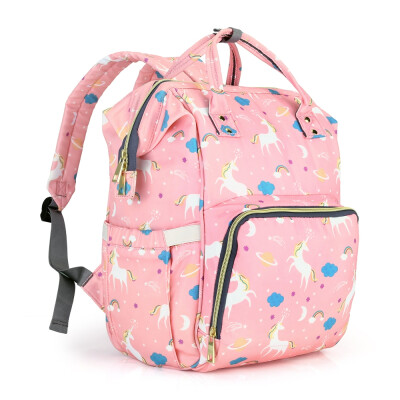 

Diaper Bag Water-resistant Unicorn Pattern Durable Separate Pockets