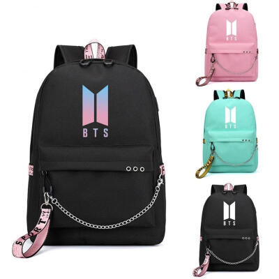 

Fashion Backpack Kpop BTS Bangtan Boys School BookTravel Shoulder Bag with USB