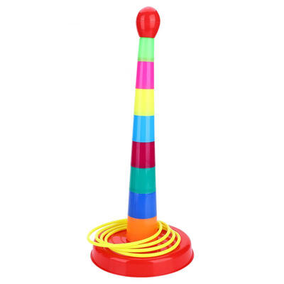 

Greensen Children Colorful Ring Throwing Toss Game Funny Indoor Outdoor Kids Toy