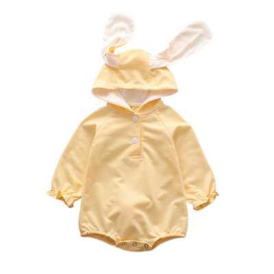 

Infant Baby Long Sleeve Hooded Design Rompers Kids Girls Boys Bodysuit Jumpsuit Newborn Clothes