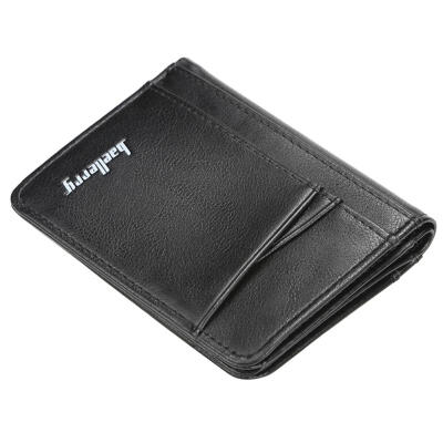 

Baellerry Ultra-thin Clutch Men Leather Pure Color Purse Wallet Card Holder