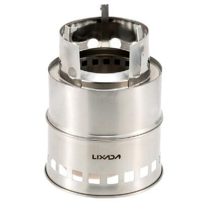 

Lixada Portable Stainless Steel Lightweight Wood Stove Solidified Alcohol Stove Outdoor Cooking Picnic BBQ Camping