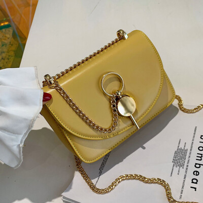 

New product 2019 female bag hundred Korean version chain single shoulder bag oblique carry hundred lap small bag retro lock fasten
