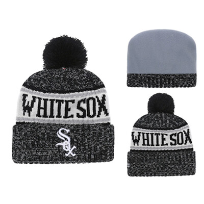 

MLB Major League Baseball White Sox Chicago White Sox New Era Innocent Knitted Wool Baseball Cap