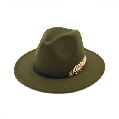 

Vintage Felt Hat Mens Womens Wide Brim Fedora Hat Trilby Jazz Gangster Cap