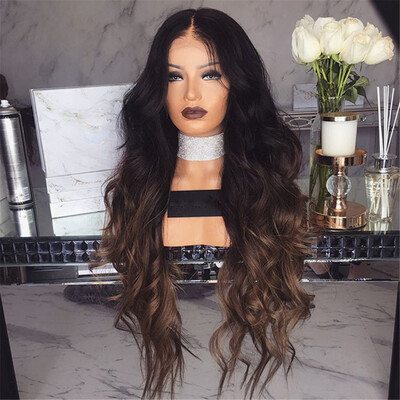 

Long Curly Hair with Large Wave Gradient Color Chemical Fiber Wig