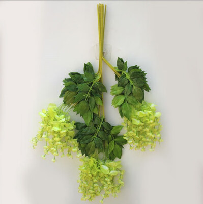 

FUNNYBUNNY Artificial Silk Wisteria Vine Hanging Flower Wedding Decor 6colors