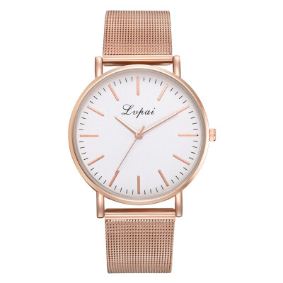 

Lvpai P829 Men\ Watch Fashion Business Steel Belt Mesh with Quartz Watch