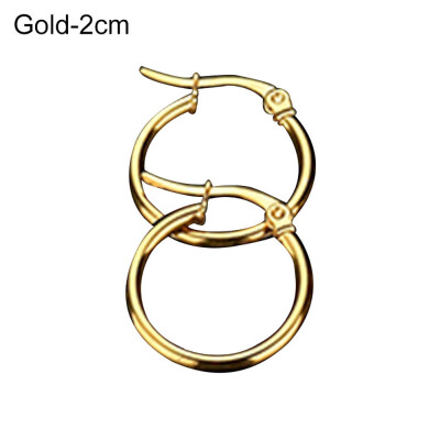 

Unique Women Big Circle Hoop Earrings Stainless Steel Party Club Pub Jewelry