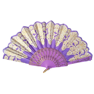 

〖Follure〗Folding Fans Handheld Fan Spanish Folding Retro Pattern Hand Fan For Women