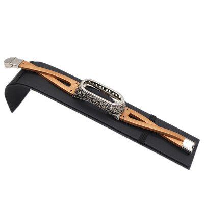 

〖Follure〗Replacement Leather Wristband Band Strap Bracelet For Xiaomi Mi Band 3 Bracelet